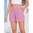 thumbnail image 3 of ORUYROP Women's Asymmetrical Solid Overlap Bodycon Workwear Skirt, 3 of 7