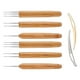 thumbnail image 1 of 7PCS 0.75mm / 0.5mm Dreadlocks Crochet Hooks Set - 6 piezas Extensiones de cabello de bambú Agujas de tejer de y 2 piezas Dreadlocks Interlo, 1 of 9
