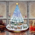 thumbnail image 2 of Christmas Tree Rotating Sculpture Train Decorations Paste Window Paste Stickers Christmas Decorations For Home, 2 of 7