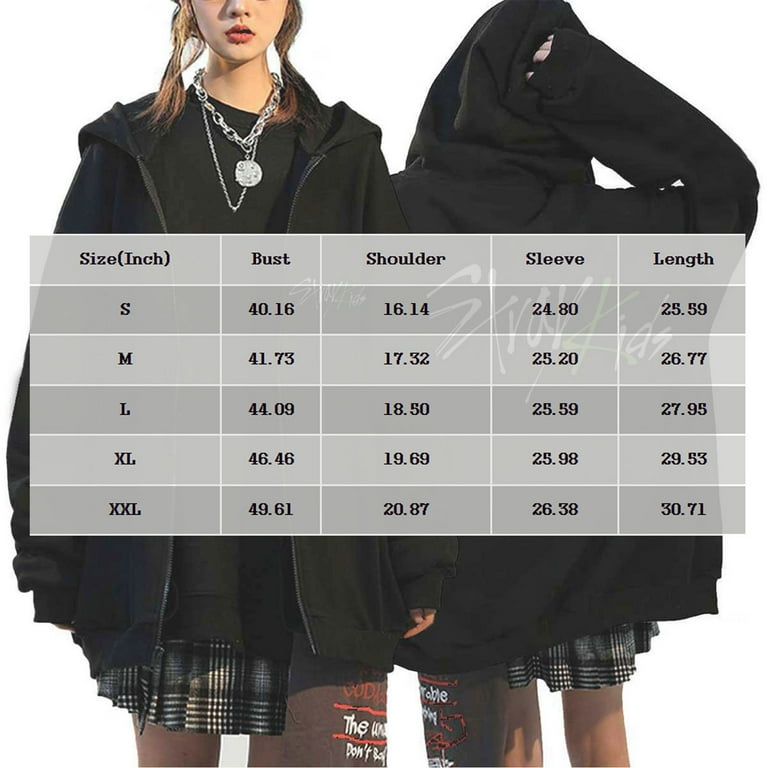 Women's Y2K Zip Up Hoodie Kpop Stray Kids Merch MANIAC Women's Y2K Zip Up Hoodie Kpop Stray Kids Merch MANIAC