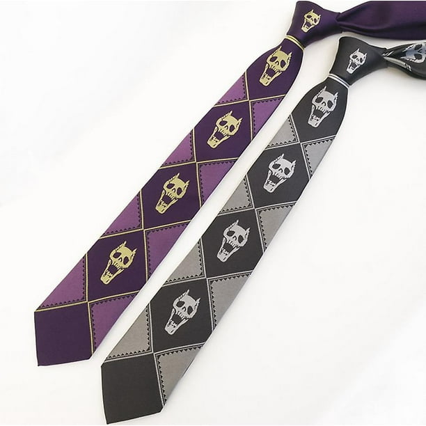 Cravatta Cosplay JoJo's Bizarre Adventure - KILLER QUEEN Kira Yoshikage - Seta Multicolore 146 Cm