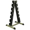 thumbnail image 2 of Maximize Floor Space with Our A-Frame Dumbbell Rack Stand - Solid Construction, Anti-Scratch, Holds 6 Pairs, 2 of 7