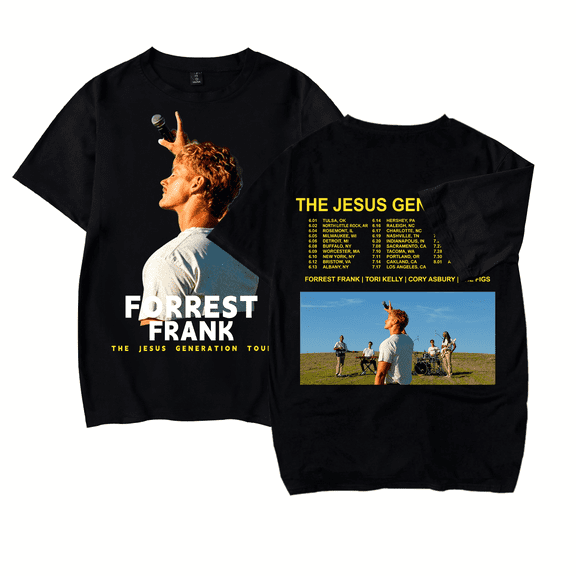 Forrests Shirt 2026 The Jesus Merch Franks Generations Tour Tshirts Shirt Music Graphic Print Tee for Fans
