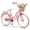 Peach, variant on Dolonm 20" Kids Bike for Ages 7-10, Lightweight High-Carbon Steel Frame Cruiser Bike, Girls Bicycle with Wicker Basket & Rear Seat, No Training Wheels, Pink