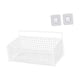 thumbnail image 2 of Cesta de almacenamiento para gabinete, decoración de granja, cesta colgante de pared para almacenamiento colgante Blanco M con pegatina, 2 of 9