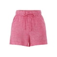 thumbnail image 2 of Time and Tru Women's Linen Blend Pull On Shorts, 3.5" Inseam, Sizes XS-XXXL, 2 of 5