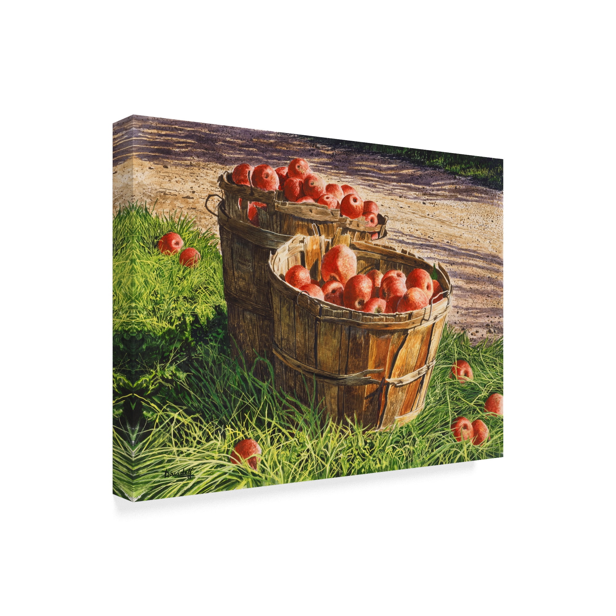 Trademark Fine Art 'Apple Bushels' Canvas Art by Michael Davidoff