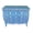 Blue, variant on Curved French Provincial Style Bone Inlay Dresser Chest in blue 42 inch