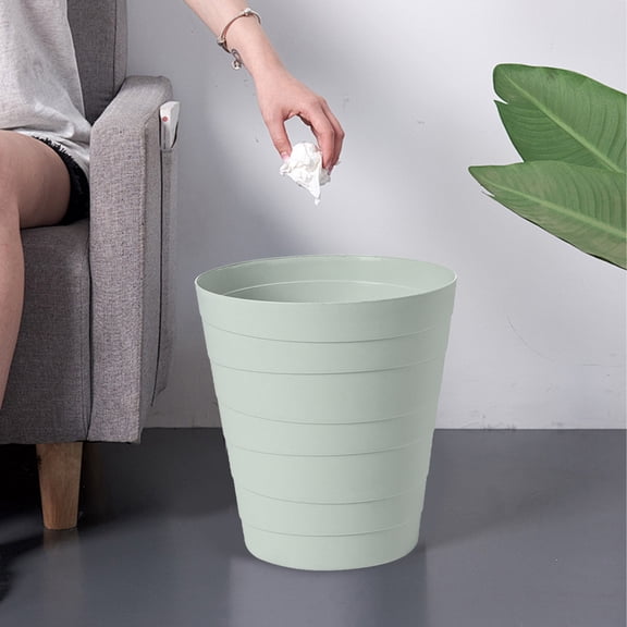 Specollect Trash Can, Bathroom Garbage Can with Lid Press-Top, Small Waste Basket with Trash Bags, Garbage Bin for Dorm, Office, Bathroom, Bedroom, Kitchen, Living Room