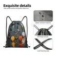 thumbnail image 6 of Kdxio Various Herbs And Spices In Spoons Print Drawstring Backpack Bag,Waterproof Draw String Back Sack, Gym Drawstring Bags Swim Bag For Unisex, 6 of 9