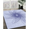 thumbnail image 3 of Ahgly Company Machine Washable Indoor Rectangle Transitional Lavender Blue Area Rugs, 5' x 8', 3 of 7