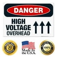thumbnail image 7 of High Voltage Overhead Sign, OSHA Danger Sign, 24x36 Corrugated Plastic, 7 of 7