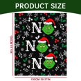 2PCS Hilehuti Christmas Clearance Blanket,Funny Christmas Green Plush