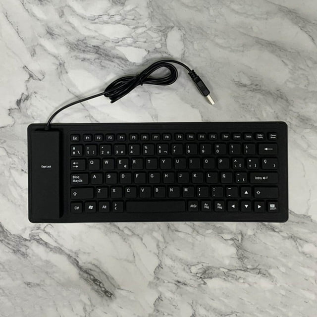 VONKY Mini Wired USB Keyboard 84 Keys Waterproof for PC Desktop Laptop Computer