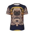 thumbnail image 5 of Wukai Pug dog Yoga Print Men's Short-Sleeved Mesh T-Shirt,Quick-Dry Short Sleeve Workout T-Shirt-Medium, 5 of 8