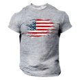 thumbnail image 3 of Camisetas de Manga Larga para Hombres Moda Casual Impresión Sólida Cuello Redondo Camisetas, Camisetas de Algodón de Poliéster Blusa, 3 of 5
