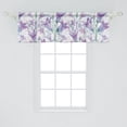 thumbnail image 2 of Bluebells Pattern Window Valance, Exotics Feels Flowers Boho Vintage Delicate Springtime Art, Curtain Valance for Kitchen Bedroom with Rod Pocket, 54" X 18", Pale Purple Fern Green, by Ambesonne, 2 of 2