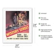 thumbnail image 2 of Mystery Street - Starring Ricardo Montalban and Sally Forrest - Vintage Film Noir Movie Poster - Fine Art Rolled Canvas Print 16in x 20in, 2 of 4