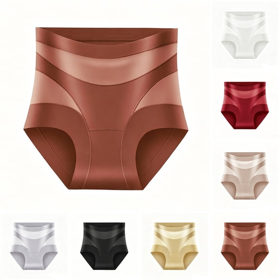 Resicozy Underwear Tummy Control for Women 2026 High-Waist Tummy Control Seamless Shaping Panties Wine M