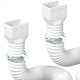 thumbnail image 2 of Paquete de 2 extensores de desagüe con tubo/conectores/tornillos para la mayoría de los bajantes, 2 of 5