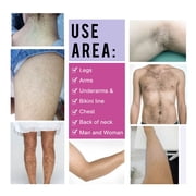 Aliver Hair Removal Cream for Underarms, Intimate Areas, Arms & Legs, Moisturizing with Aloe Vera, 1.76 oz