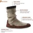 thumbnail image 5 of Acorn Men's Slouch Boot Slipper X-Large Charcoal Ragg Wool, 5 of 5
