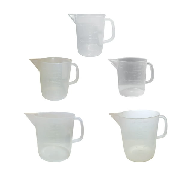 Beaker Jug Set, contains 5 pieces 500ml-5000ml.