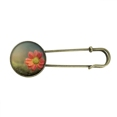 thumbnail image 1 of Hermosas flores de color rojo oscuro EsES Broche De Broche De Metal Antiguo Unbranded M, 1 of 3