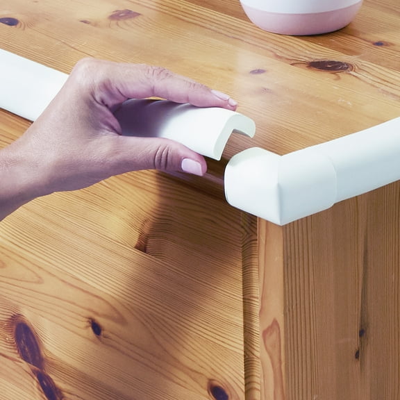 Toddleroo by North States Baby Safety Foam Edge Protector Set, 5 Piece Set, Off-White