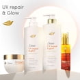thumbnail image 3 of Dove Damage Therapy Conditioner Repairs 99% of UV Hair Damage UV Repair & Glow With Ferulic Serum 18 fl oz, 3 of 11