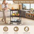 thumbnail image 2 of Carrito de cocina para microondas Pkuyres, 3 niveles, enrollable, capacidad de 95 kg, 2 of 8