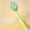 thumbnail image 3 of Adult Manual Toothbrushes with Soft Bristles- Ultra Gentle Cleaning with Wide Head for Sensitive Teeth & Braces Care,1 Pack, 3 of 5