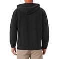 thumbnail image 3 of SUDADERA CON CAPUCHA PULLOVER JACQUARD DE MANGA LARGA PARA HOMBRE CON BOLSILLOS Y CORDÓN L NEGRO, 3 of 6