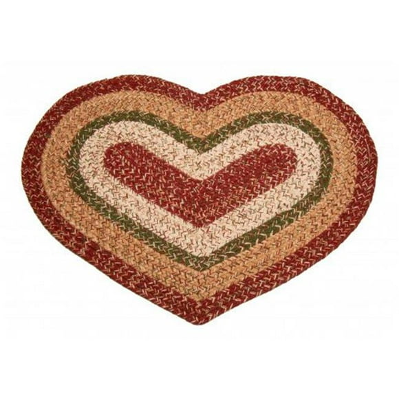 Mr. MJs Trading AG-64256 Braided Heart Rug&#44; Rosemary