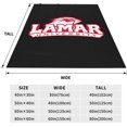 thumbnail image 4 of Lamar University Blanket Large Luxury Fleece Soft Anti-Static Anti-Pilling Flannel Bed Blanket, 4 of 5