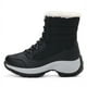 thumbnail image 1 of Fiudx Zapatos de Invierno, Zapatillas de Lana, Elegantes Zapatos Planos Punta Redonda, Zapatos Casual, Suela de Goma Ligera, para Uso Exterior, Tallas Grandes, Incluye Caja de Zapatos., 1 of 6