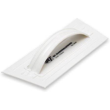 MARSHALLTOWN QLT Plastic Notched Trowels, V-Shaped, 2.5mm X-Notch, 2.5mm Y-Notch, 0mm Z-Notch, Made In The USA, 6260