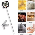 thumbnail image 2 of Digital Candy Thermometer with Pot Clip,11.8" Long Stainless Steel Probe,Best Instant Read Thermometer Digital for Cooking Baking Cheese and Candy Making,Kitchen Essential Baking Tool, 2 of 7