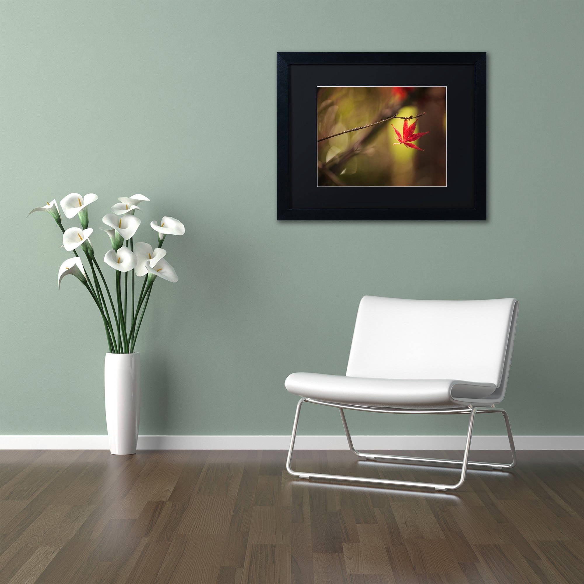 Trademark Fine Art "Don't Give Up" Canvas Art by Philippe Sainte-Laudy Black Matte, Black Frame