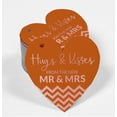 thumbnail image 2 of Inkdotpot Pack Of 100 Hugs & Kisses From The Wedding Favor Paper Tags Craft Real Rose Gold Foil Hang Tags, 2 of 6