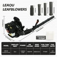 thumbnail image 3 of 52CC Backpack Gas Powered Leaf Blower, Commercial 550 CFM 1.7 HP 2-Cycle Powerful Lightweight Gasoline Grass Lawn Blower with Harness Air-Cooled & Fuel Tank for Yard Lawn Care, Snow Removal, 3 of 10
