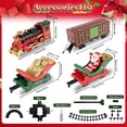 thumbnail image 4 of Teblint Christmas Train Set Toys, Hanging Train Toys Around & Under The Christmas Tree w/ Smoke Light & Sound, Indoor Christmas Decoration Toy Train Gifts for Kids Age 3-12, 4 of 9