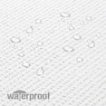 thumbnail image 4 of OVZME Cortina de ducha de tela texturizada en relieve para baño, tela suave y spa de hotel, repelente al agua, lavable a máquina, 72 x 72, color blanco baya, 4 of 5