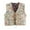 Khaki, variant on Womens Vest Top Graphic Printed Open Front Sleeveless Jackets Casual Crop Fashion Y2K Waistcoat Tops Streetwear
