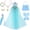 Green, variant on HTQWLP Little Girls Fairy Tale Princess Dress, Halloween Party Elegant Princess Dress up Costumes with Accessories, Toddler Princess Cosplay Outfits for Girls Age 2 - 12 Years, Green/M