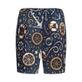 thumbnail image 5 of Fotbe Nautical Pajama Shorts for Men, Men's Pajama Bottoms, Sleepwear,Short Pajama Pants-4X-Large, 5 of 9