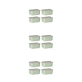 thumbnail image 3 of Billuyoard Recipiente de plástico para alimentos, transparente, fácil de ubicar, libre de BPA, conserva la frescura, tapa hermética, verde, 4 Type1 NO1, 3 of 6