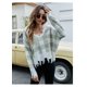 thumbnail image 1 of Jersey europeo y americano para mujer, suéter corto holgado con cuello en V, nuevo suéter con borlas para otoño e invierno 2023, 1 of 4