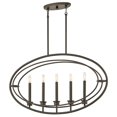 thumbnail image 1 of Kichler 43732OZ Imogen 60W 5 Lustre Linéaire, Bronze Olde, 1 of 1