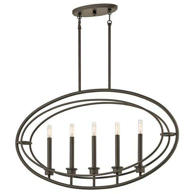 Kichler 43732OZ Imogen 60W 5 Lustre Linéaire, Bronze Olde